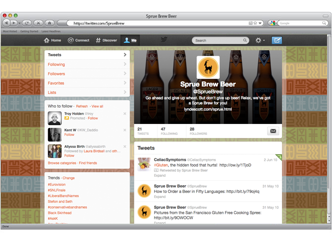 Sprue Brew Twitter Page
